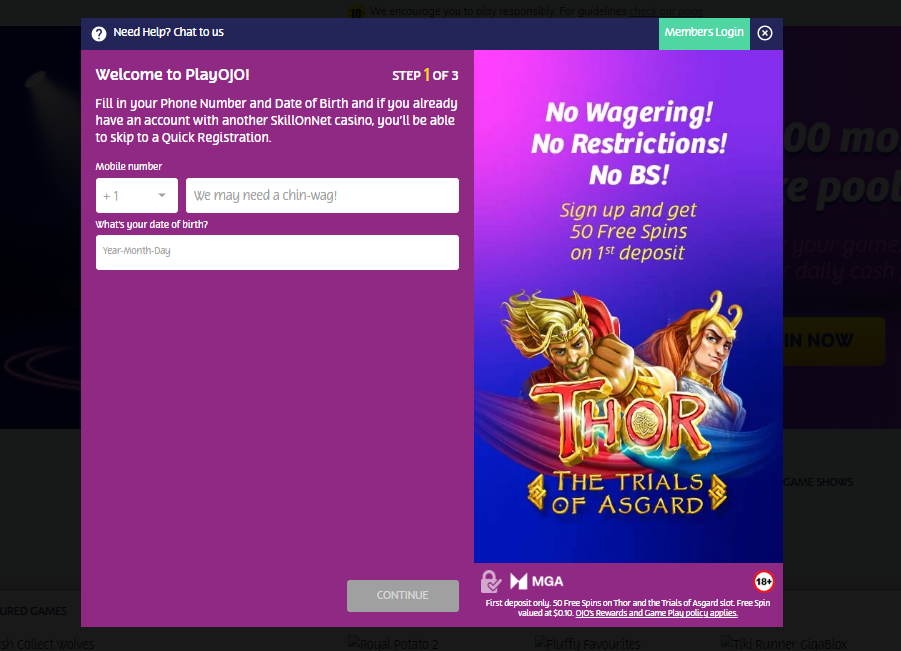 PlayOJO Casino